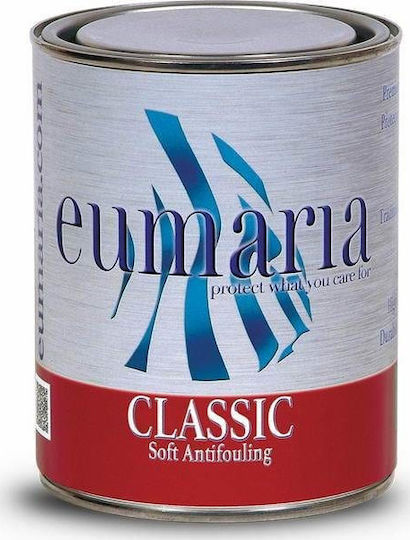 Eumaria Antifoulling Classic Antifouling Black Marine Paint 750ml 0.75lt Black