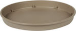 Viomes Linea 891 Round Plate Pot Grey-Brown 20x20cm