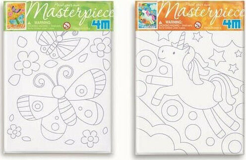 4M Painting on Canvas for Kids 5+ Years (Multi Miscellaneous Designs)