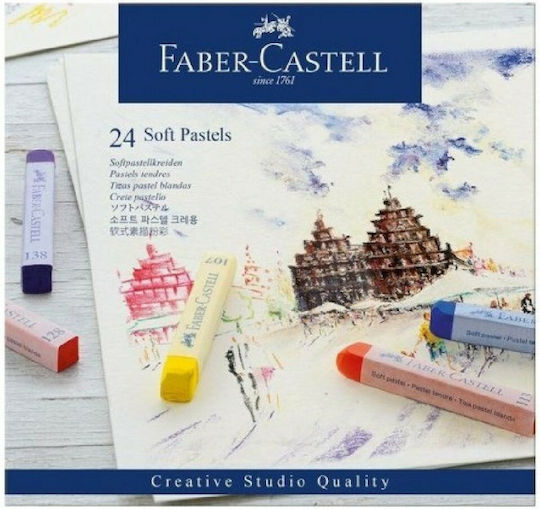 Faber-Castell Soft Pastels Σετ Κηρομπογιές 24τμχ
