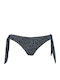 Rock Club BP-3158 Bikini Slip mit Schnürchen Schwarz BP3158.about-dot