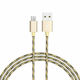 Borofone Braided USB 2.0 to micro USB Cable Χρυσό 1m (BX24)