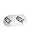 Sanco Haken Badezimmer Doppelt Schrauben ​4.5x5cm Silber