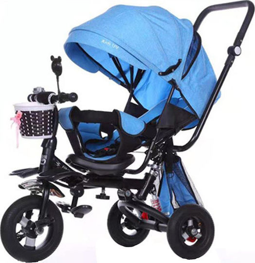 Zita Toys Kids Tricycle with Parental Handle for 2+ Years Blue