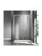 Karag Santorini 400 Shower Screen for Shower with Sliding Door 120x200cm Clear Glass Cromo