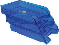 Ark Transparent Plastic Filing Tray Blue 34.5x25.5x6.5cm