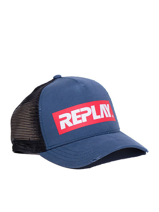 Replay Men's Trucker Cap Blue