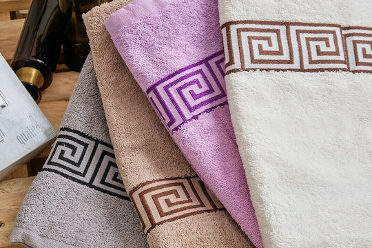 Cokitex Prosoape De Față Greek Border Ivoire 2 Bucăți Greutate 450gr/m² Cokitex Prosoape De Față Greek Border Ivoire 2 Bucăți Greutate 450gr/m²