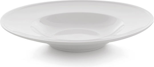 GTSA Bologna Teller Nudeln aus Porzellan Weiß mit Durchmesser 26cm 6Stück