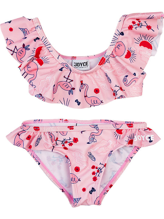 Joyce Flamingos Kids Swimwear Bikini Pink