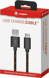Snakebyte Cable USB charging for Switch in Black color Snakebyte Cable USB charging for Switch in Black color