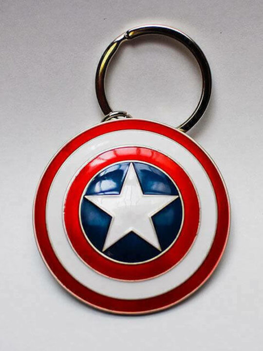 Semic Μπρελόκ Captain America Μεταλλικό Διάφανο