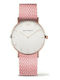 Paul Hewitt Sailor Line Γυναικείο Ρολόι 39mm Μπαταρίας με Ροζ Υφασμάτινο Λουράκι