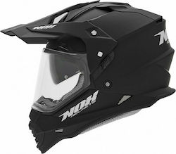 Nox N312 Crow Black Matt Κράνος Μηχανής Motocross 1350gr με Sunvisor