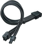 Silverstone 8-Pin PCIe - 6+2 Pin PCIe Cable 0.3m Black (SST-PP07E-PCIB)