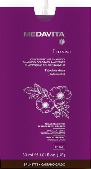 Medavita Luxviva Refill Shampoos Reconstruction/Nourishment for All Hair Types 30ml