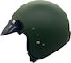 Zeus 380F Jet Helmet with Sun Visor DOT / ECE 22.05 1050gr Matt Green 28605490