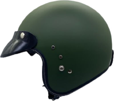 Zeus 380F Jet Helmet with Sun Visor DOT / ECE 22.05 1050gr Matt Green 28605490