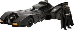 Jada Toys DC Comics: Batmobil 1989 Fahrzeug Replik Länge 12cm im Maßstab 1:24