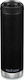 Klean Kanteen TKWide Glass Thermos Stainless Steel BPA Free 592ml Black with Loop