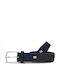 Barcelona Elastic Men's Belt Knitted Blue