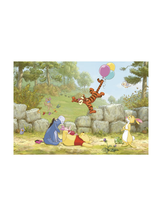 Komar Kinder Tapete Stoff Winnie Pooh Ballooning B368xH254cm