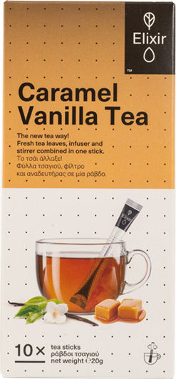 Elixir Черен Чай Caramel Vanilla 10 Чанти 20гр 1бр