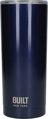 Built Thermal Glass Thermos Stainless Steel BPA Free Blue 590ml with Mouthpiece 5226848