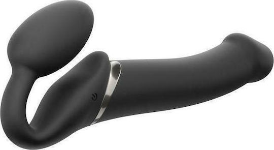 Strap On Me Strapless Vibrating Strap On Dildo Size L Strapless Strap On with Dildo with Vibration in Black Color