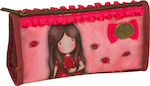 Santoro A Single Rose Pencil Case with 1 Compartment Red