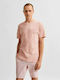 Selected Herren Sport T-Shirt Kurzarm Rosa