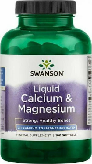 Swanson Liquid Calcium & Magnesium 2:1 Calcium to Magnesium Ratio