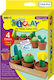 Amos My Little Garden Παιδικός Πηλός Σετ Πολύχρωμος 45gr