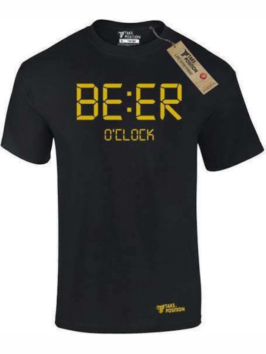 Beer O'clock T-shirt Black