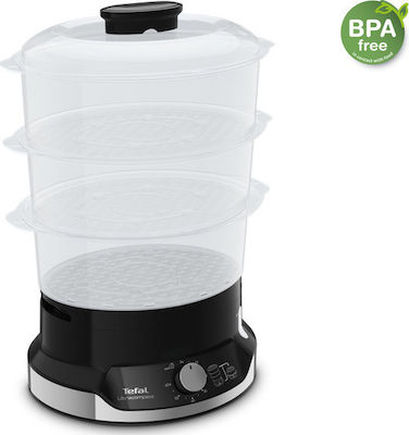 Tefal Ultracompact VC204810 Dampfgarer mit 3 Kochstufen 9Es