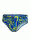 Speedo Allover Brief Παιδικό Μαγιό Σλιπ Μπλε