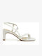 Luisa Leather Sandals White