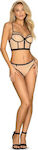 Obsessive Nudelia Set Nude / Black Beige