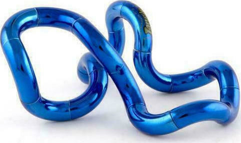 Metallics Tangle Fidget Tube Plastic Blue