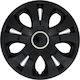 Jestic Car Hubcap Set Top Ring 17" 1pc Black