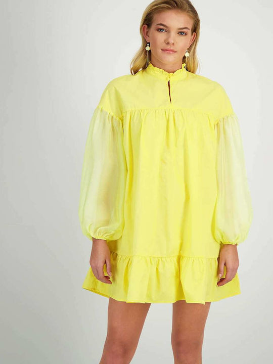 Axel 1403-1475 Mini Dress Yellow 1403-1475-243