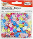 Meyco Kunststoff Perlenstickerei Bunt Strass Blumenperlen 20g.