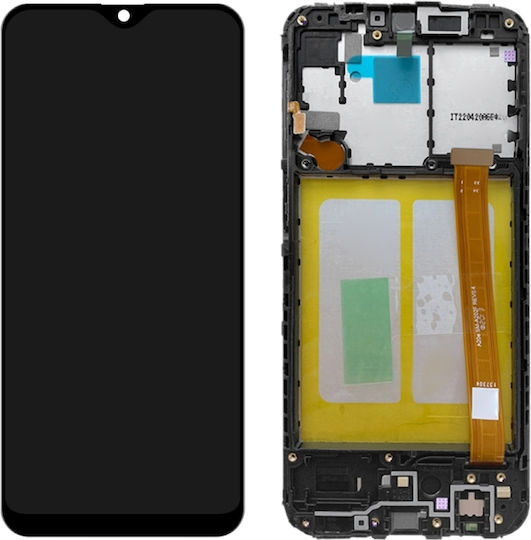 Οθόνη OLED mit Touch-Mechanismus für Galaxy A20e (Schwarz)
