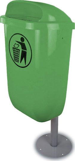 Green City International Plastic Waste Bin 50lt Green