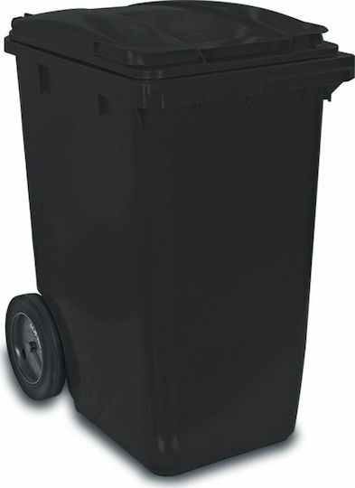 Green City International Plastic Coș de gunoi Deșeuri Coșuri de gunoi cu roți 360lt Gri