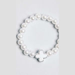 Mouchtaris Collection Christening Charm Bracelet White 50pcs