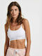 BodyTalk 1211-903258 Women's Sports Bra without Padding White 1211-903258-00200