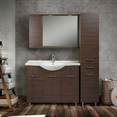 Mabo Economy 45 Laminate (Wenge Matrix) Cabinet de chiuveta cu oglindă M45xL50xH87cm Wenge Mabo Economy 45 Laminate (Wenge Matrix) Cabinet de chiuveta cu oglindă M45xL50xH87cm Wenge