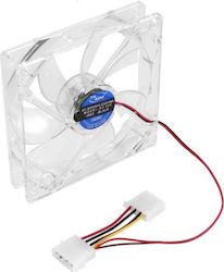 1218.252 Case Fan 120mm με RGB Φωτισμό και Σύνδεση 4-Pin Molex Λευκό