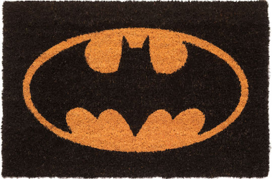 Grupo Erik Covor de Intrare din Cocos cu Suport Antiderapant Batman Negru - Bej 40x60buc